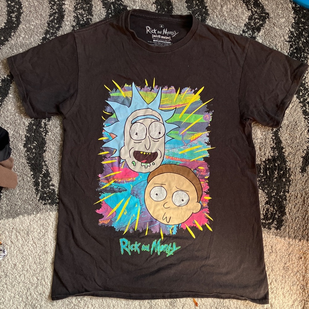 Ripple Junction Black Rick and Morty Kids T-Shirt